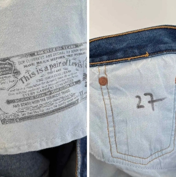 SOLD LEVI'S X Re/Done High Rise Stovepipe - Picture 9 of 10